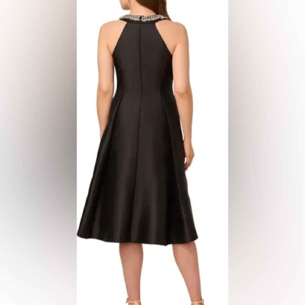 Adrianna Papell Black Backless Dress